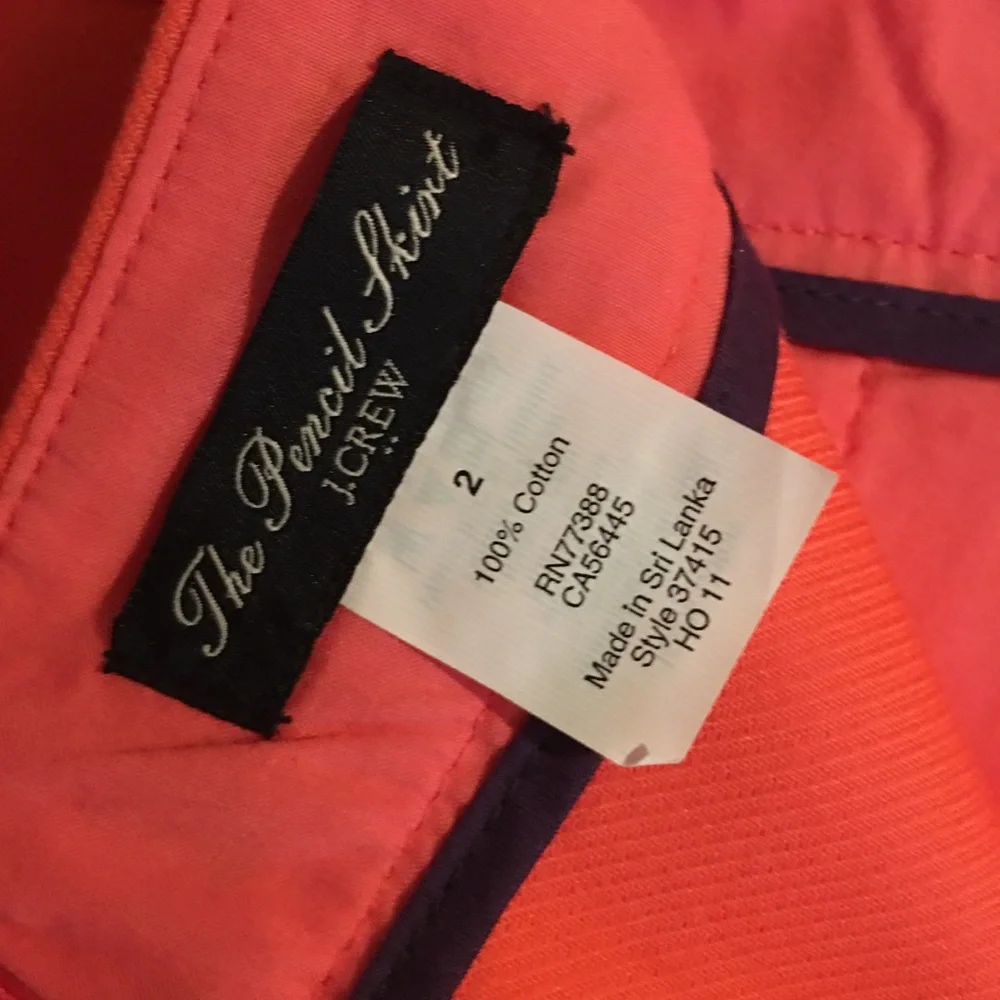 J Crew Coral Pink Skirt